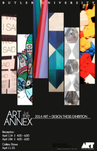 Art at the Annex Spring 2014 poster