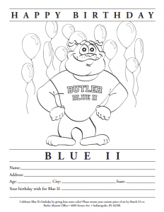 Blue II Coloring Page Image