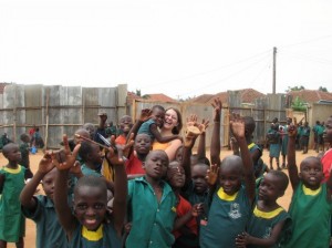 Butler University graduate Beth Kristinat traveled to Uganda to work at a Building Tomorrow school in the city of Kampala.