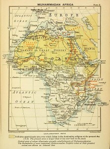 Muhammadan Africa - 1899by Sir Harry Hamilton Johnston and J. G. Bartholomew, used under 