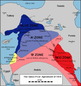 Sykes-Picot 1916by Trey Menefee, used under 