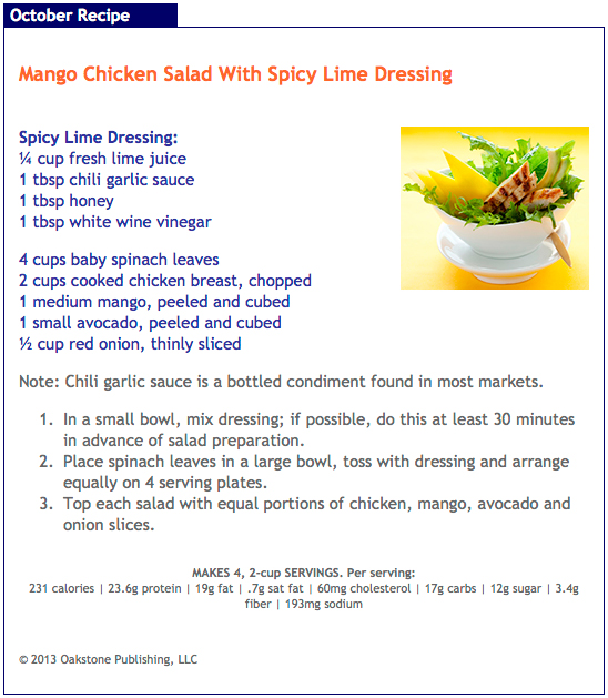 Mango Chicken Salad