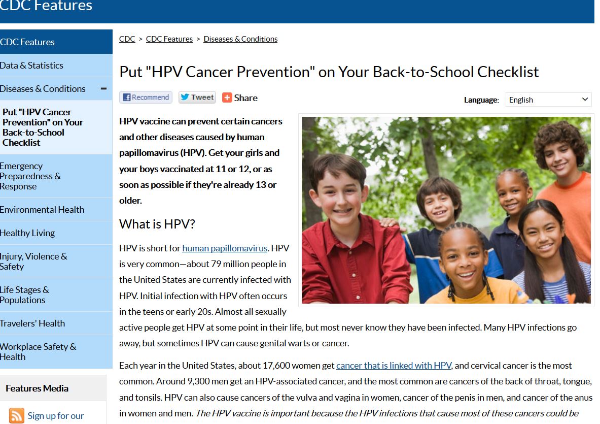 HPV back to school