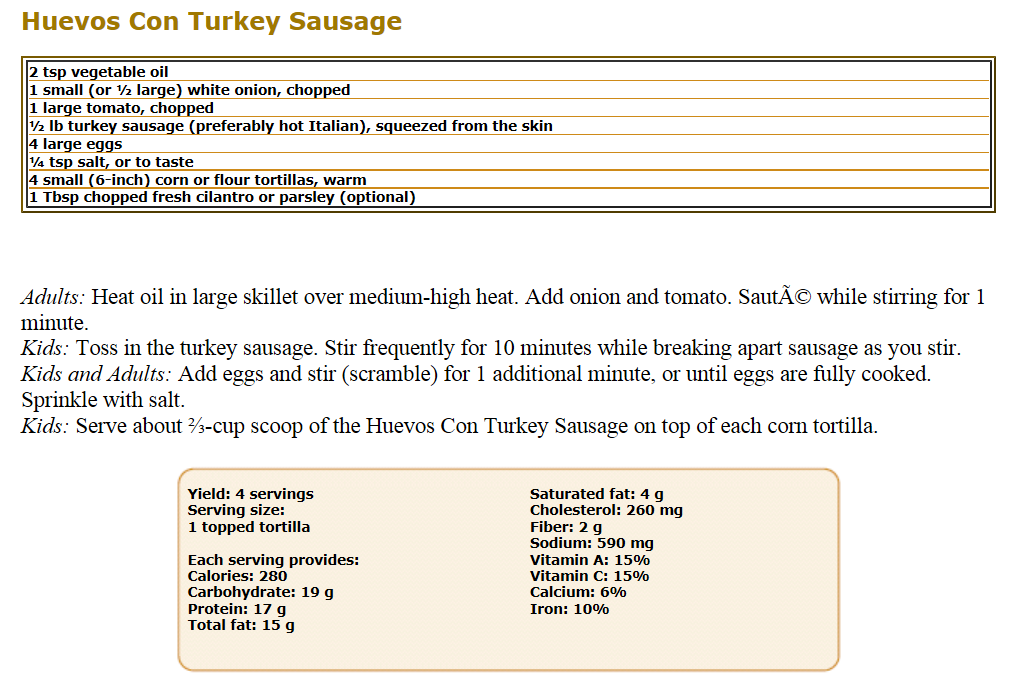 Huevos Turkey