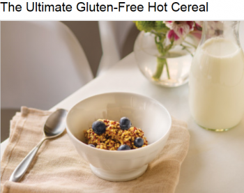 gluten free hot cereal