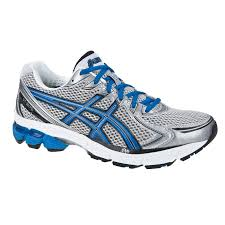 Asics are a very common traditional running shoe.