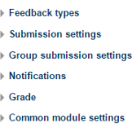 Moodle Assignment Options