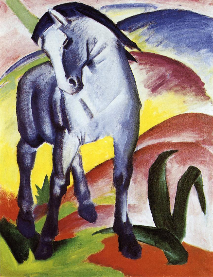 Blue Horse Iby Franz Marc, used under