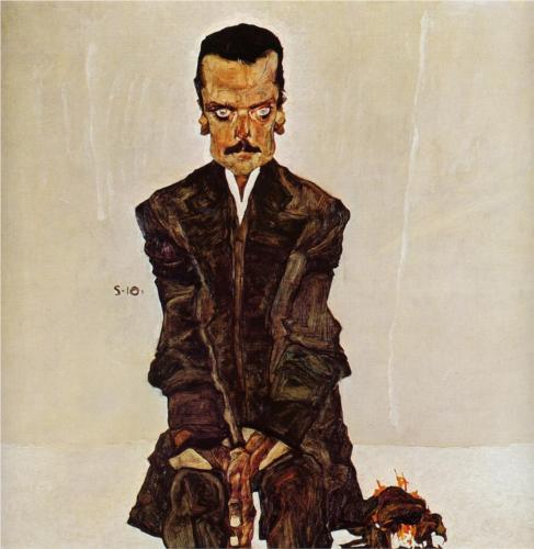 Portrait of the Publisher Eduard Kosmackby Egon Schiele, used under