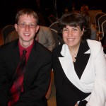 Lauren and Jason waiting for awards