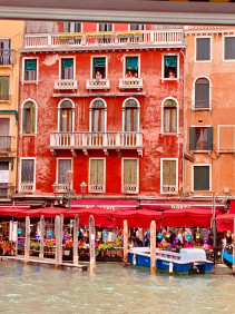 Building on waterway in Venice, Italy