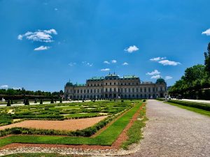 Garden view of the Upper Belvedere palace, Vienna