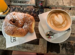 Delicious-looking Croissant and Coffee