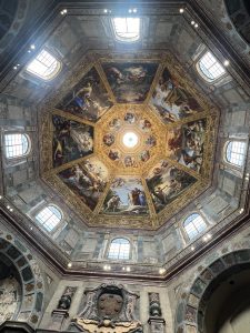 Classical Italian painted ceiling in house of worship