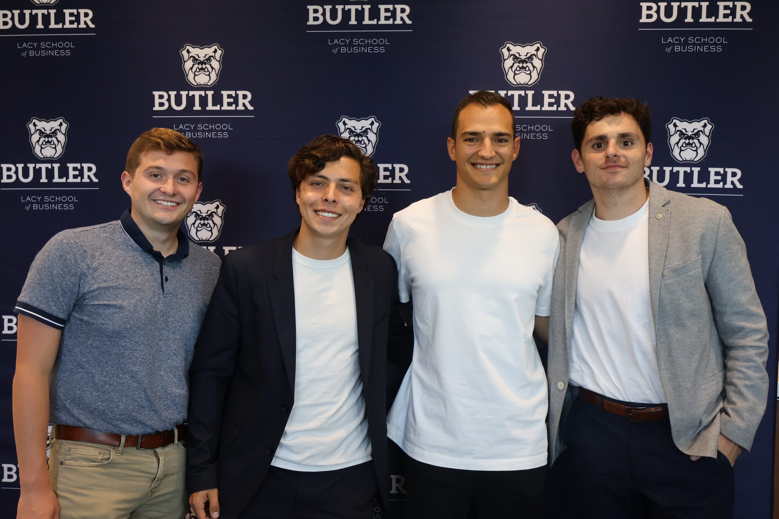 John Dunn, Felipe Reyes, Alex Palou and Sam Farber