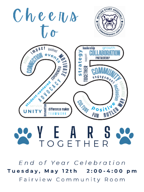 SAVE THE DATE! End of Year Staff Assembly 25th Anniversary Celebration!
